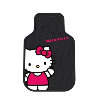 Plasticolor 001463R01 Sanrio Hello Kitty Waving Universal Fit Car Truck Suv Front Floor Mats Pair