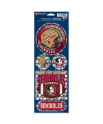 Wincraft Ncaa Florida State Seminoles Old Logo Prismatic Stickers Team Color One Size