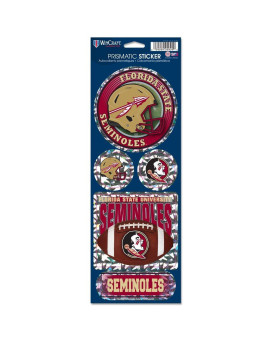 Wincraft Ncaa Florida State Seminoles Old Logo Prismatic Stickers Team Color One Size