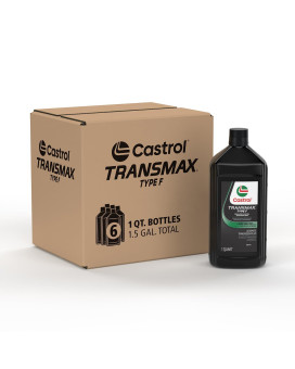 Castrol Transmax Type F Automatic Transmission Fluid 1 Quart Pack Of 6