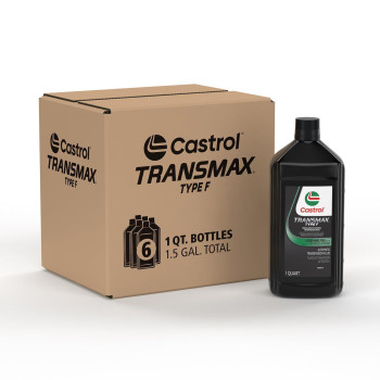 Castrol Transmax Type F Automatic Transmission Fluid 1 Quart Pack Of 6