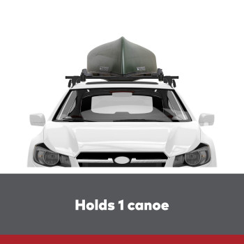 Yakima Keelover Rooftop Mounted Canoe Rack For Vehicles Carries 1 Canoe