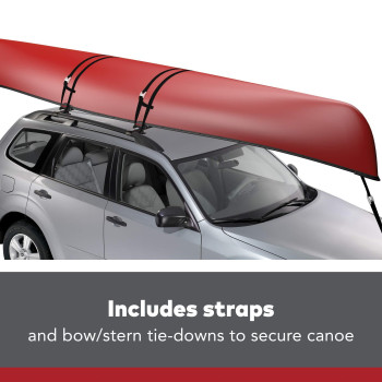 Yakima Keelover Rooftop Mounted Canoe Rack For Vehicles Carries 1 Canoe