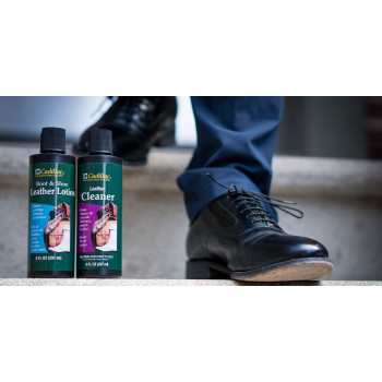 Cadillac Boot And Shoe Leather Lotion 8 Ounces Cleans Conditions Protects And Polishes Leather Footwear And Accessories