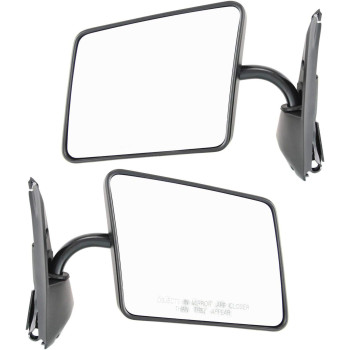 Kool Vue Driver Passenger Side Mirrors For Chevrolet S10 19821993 Paintable Standard Cab