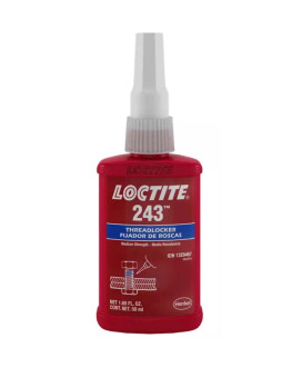 Loctite 1329467 243 Blue Medium Strength Threadlockers 169 Ounces 50 Ml 34 Thread