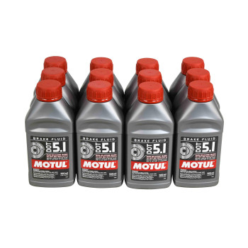 Motul 10095112 Dot 51 Nonsilicone Brake Fluid Case Of 12