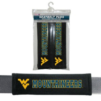 West Virginia Mountaineers Seat Belt Pads Co