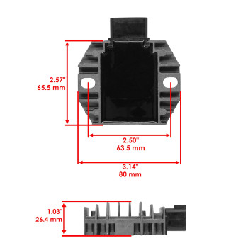 Caltric Stator Regulator Rectifier Compatible With Yamaha Grizzly 660 Yfm660 20022008 With Gasket Atv