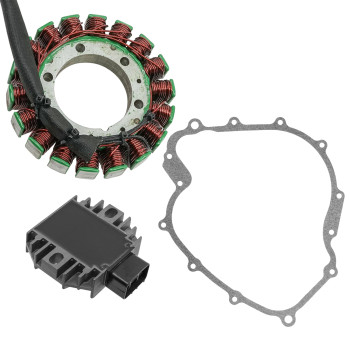 Caltric Stator Regulator Rectifier Compatible With Yamaha Grizzly 660 Yfm660 20022008 With Gasket Atv