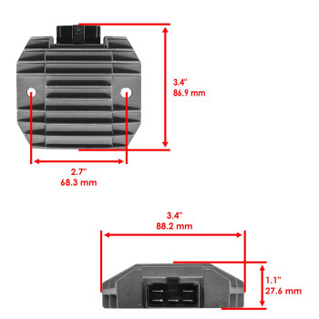 Caltric Stator Regulator Rectifier Compatible With Yamaha R1 Yzfr1 19992001 Motorcycle With Gasket