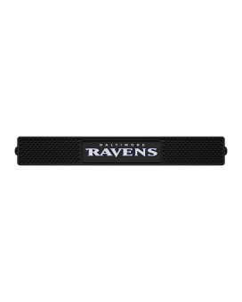 Fanmats 13979 Nfl Baltimore Ravens Vinyl Drink Mat Black 325X24