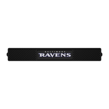 Fanmats 13979 Nfl Baltimore Ravens Vinyl Drink Mat Black 325X24