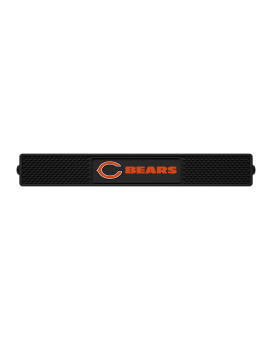 Fanmats 13981 Chicago Bears Drink Bar Mat 325In X 24In Durable Dish Drying Mat Easy Clean Counter Mat