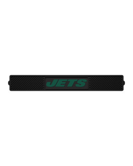 Fanmats Nfl New York Jets Vinyl Drink Mat Black 325X24