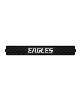 Fanmats 13995 Philadelphia Eagles Drink Bar Mat 325In X 24In Durable Dish Drying Mat Easy Clean Counter Mat Black