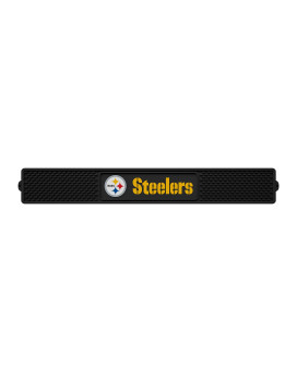 Fanmats 13996 Pittsburgh Steelers Drink Bar Mat 325In X 24In Durable Dish Drying Mat Easy Clean Counter Mat Steeler