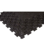 Black with Gray Flecks Interlocking Mat