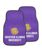 Fanmats 5513 Western Illinois Leathernecks Front 2Piece Team Logo Carpet Car Mat Set Front Row Automotive Floor Mats Nonslip