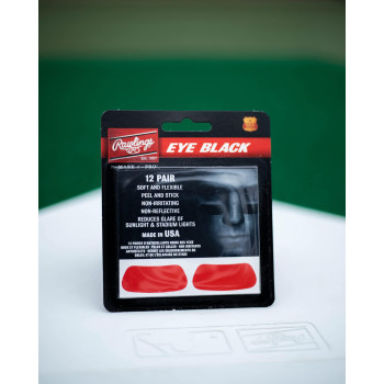 Rawlings Eye Black Adhesive Stickers Black