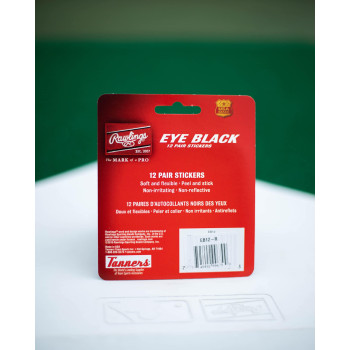 Rawlings Eye Black Adhesive Stickers Black