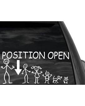 Fgd Funny Stick Figure Single Dad Family Position Open Arrow 12X6 Car Truck Suv