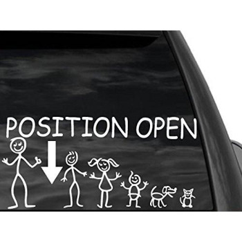 Fgd Funny Stick Figure Single Dad Family Position Open Arrow 12X6 Car Truck Suv