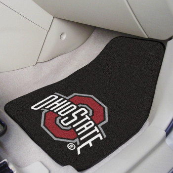 Fanmats Ohio State Buckeyes 2Piece Carpeted Car Mats