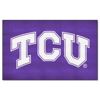 Fanmats 2715 Tcu Horned Frogs Ultimat Rug 5Ft X 8Ft Sports Fan Area Rug Home Decor Rug And Tailgating Mat