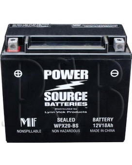 6599182B 6599182A Bb350Rp Ubvt5 Replacement Battery 375Cca High Performance Wpx20Bs Sealed Agm For Harley Davidson Buell