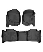 Maxliner Floor Mats 2 Row Liner Set Black Compatible With 20072014 Tahoesuburbanyukonyukon Xldenali No Hybrid Models