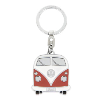 Brisa Vw Collection Volkswagen Enamel Metal Keyring Keychain Accessory Keyholder In T1 Bus Design Frontorange