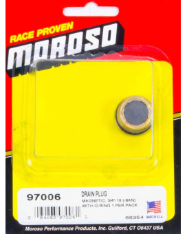 Moroso 97006 Magnetic Drain Plug - 0.75-16