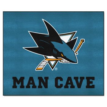 Fanmats 14484 San Jose Sharks Man Cave Tailgater Rug 5Ft X 6Ft Sports Fan Area Rug Home Decor Rug And Tailgating Mat