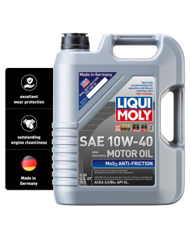 Liqui Moly Mos2 Antifriction Sae 10W40 5 L Part Synthetic Engine Oil Sku 2043