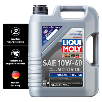 Liqui Moly Mos2 Antifriction Sae 10W40 5 L Part Synthetic Engine Oil Sku 2043