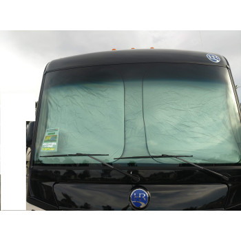 A Hot Sun Spring Shade Rv Sunshade Motorhome Collapsible Class A Largest Panels Made 2 Panel Shade 2 Qty 50 X 42 Total