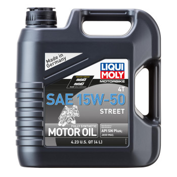 Liqui Moly Motorbike 4T Sae 15W50 Street 4 L Motorcycle Fully Synthetic Engine Oil Sku 20060