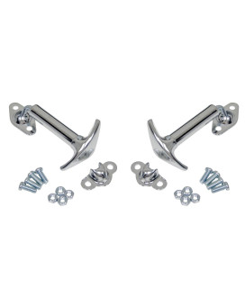 Chrome Hood Latch Kit For Vw Beetle Compatible With Dune Buggy