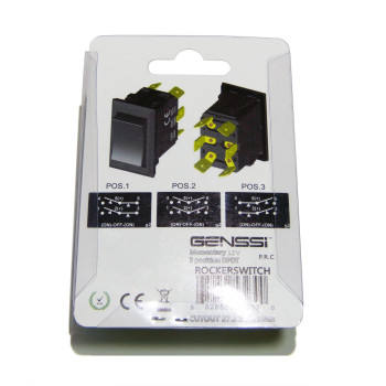 Genssi Rocker Switch On Off On Momentary Type Dpdt 12V 20A Or 24V 10A