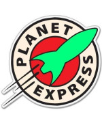 Futurama Planet Express Vinyl Car Sticker Decal Color 5