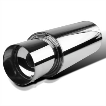 Specd Tuning Universal 4 Tip N1 Style Stainless Steel Exhaust Muffler Hi Flow