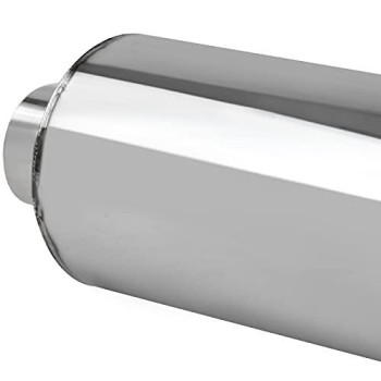 Specd Tuning Universal 4 Slant Tip Fireball Style Racing Exhaust Muffler Stainless Steel Hp