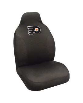 Fanmats 15147 Philadelphia Flyers Embroidered Seat Cover Black