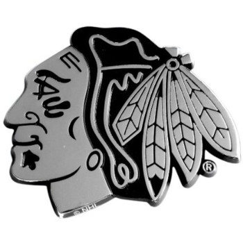 Chicago Blackhawks Auto Emblem Premium Metal Chrome Special Order