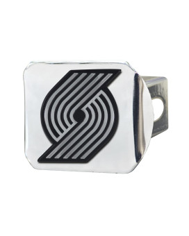 Fanmats 15135 Nba Portland Trail Blazers Chrome Hitch Cover 34X4