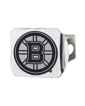 Fanmats 15143 Boston Bruins Chrome Metal Hitch Cover With Chrome Metal 3D Emblem