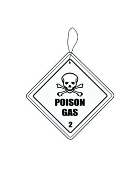 Hazmat Poison Gas Automobile Air Freshener