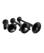 Kleinn Air Horns 730 Triple Train Horn With Valve Black