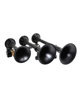 Kleinn Air Horns 730 Triple Train Horn With Valve Black